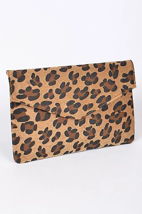 Chic Leopard Envelope Clutch