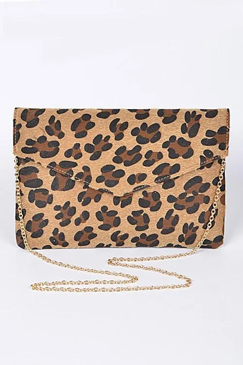 Chic Leopard Envelope Clutch