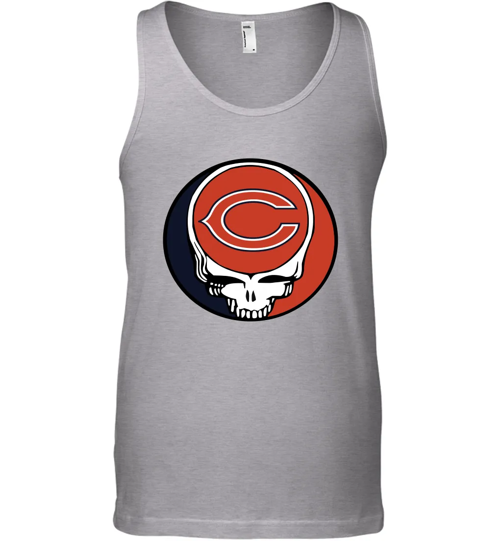 Chicago Bears Grateful Dead Steal Your Face NFL Football Mens Tank Top