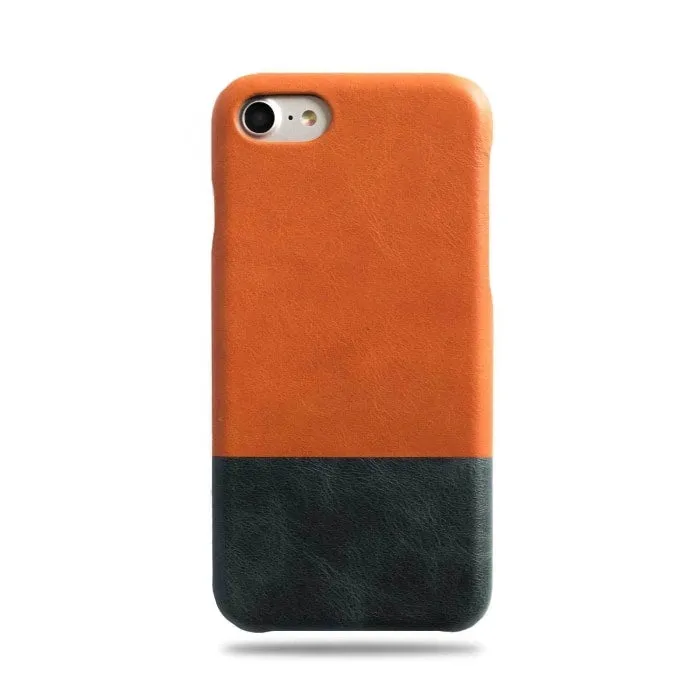 Cider Orange & Peacock Blue iPhone SE 2/ iPhone 8 / iPhone 7 Leather Case (Discontinued)