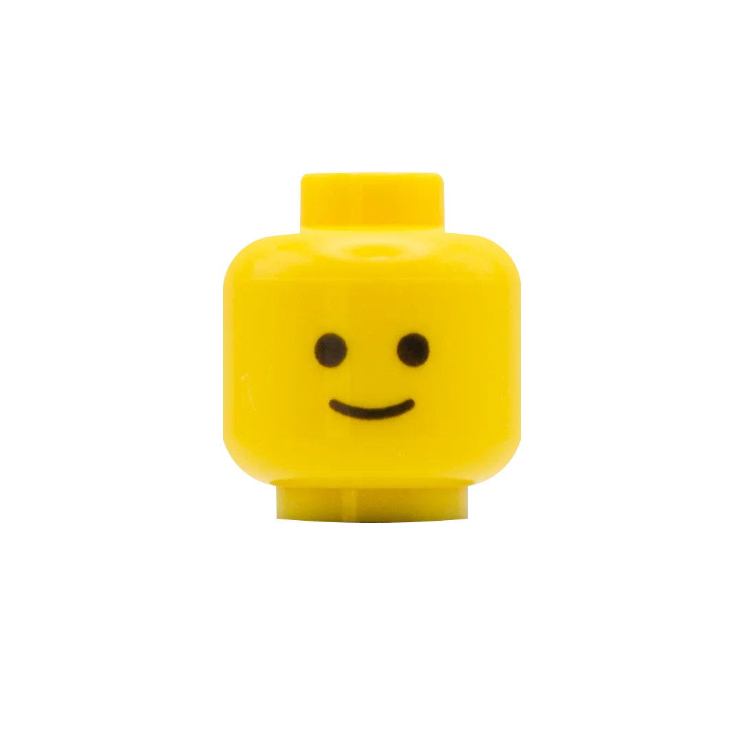 Classic Smile - Custom Printed Minifigure Head