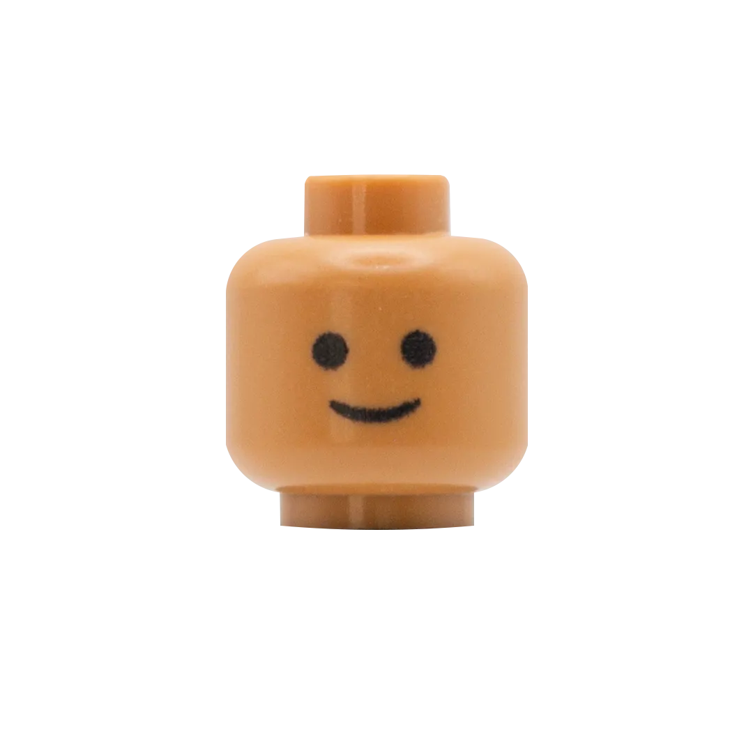 Classic Smile - Custom Printed Minifigure Head