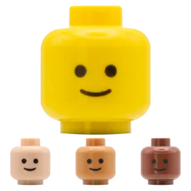 Classic Smile - Custom Printed Minifigure Head