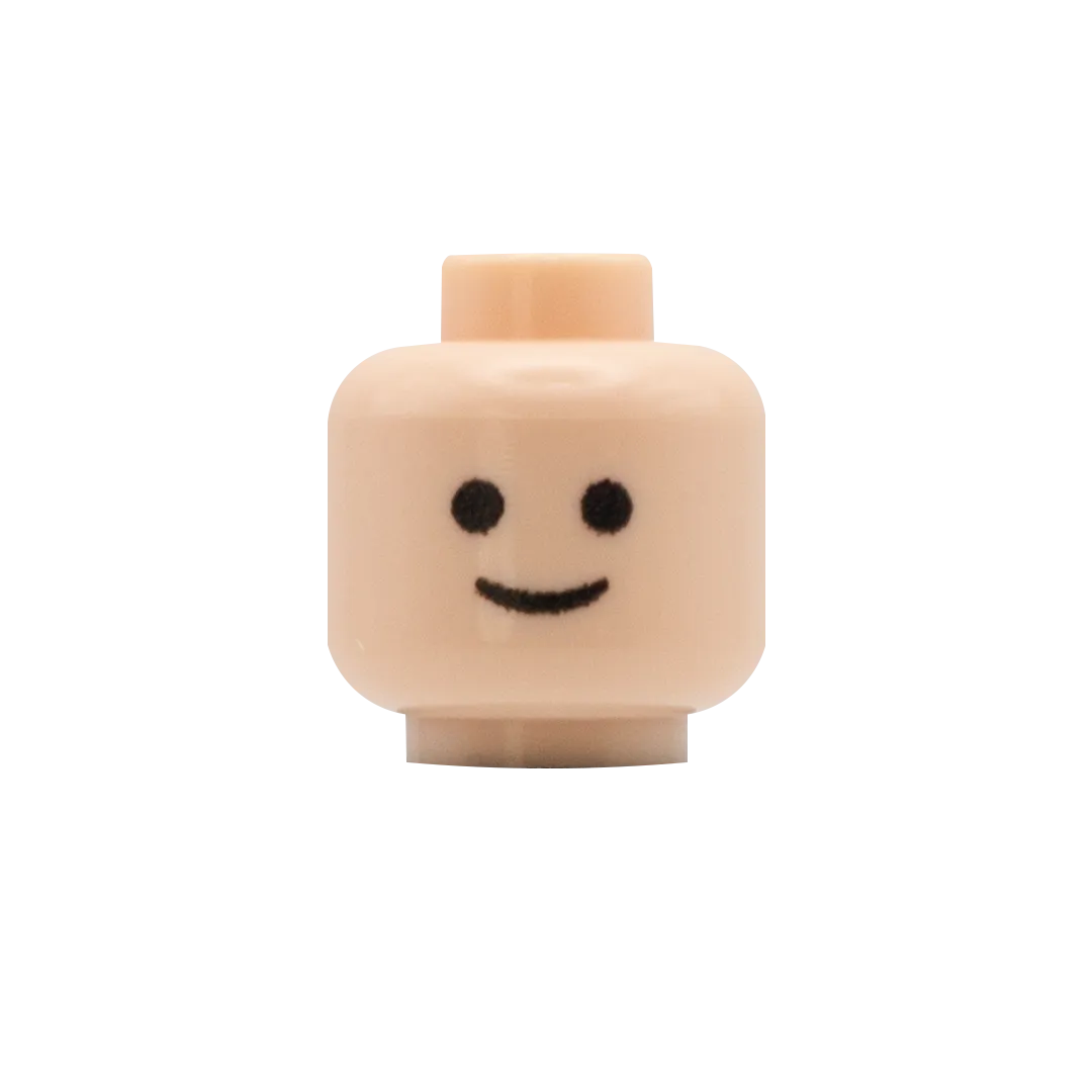 Classic Smile - Custom Printed Minifigure Head