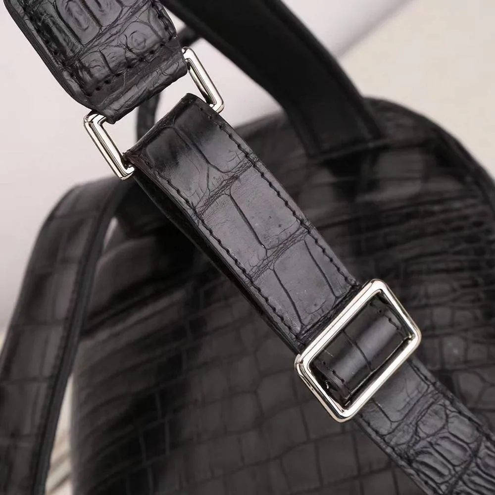 Crocodile Leather Backpack For Women