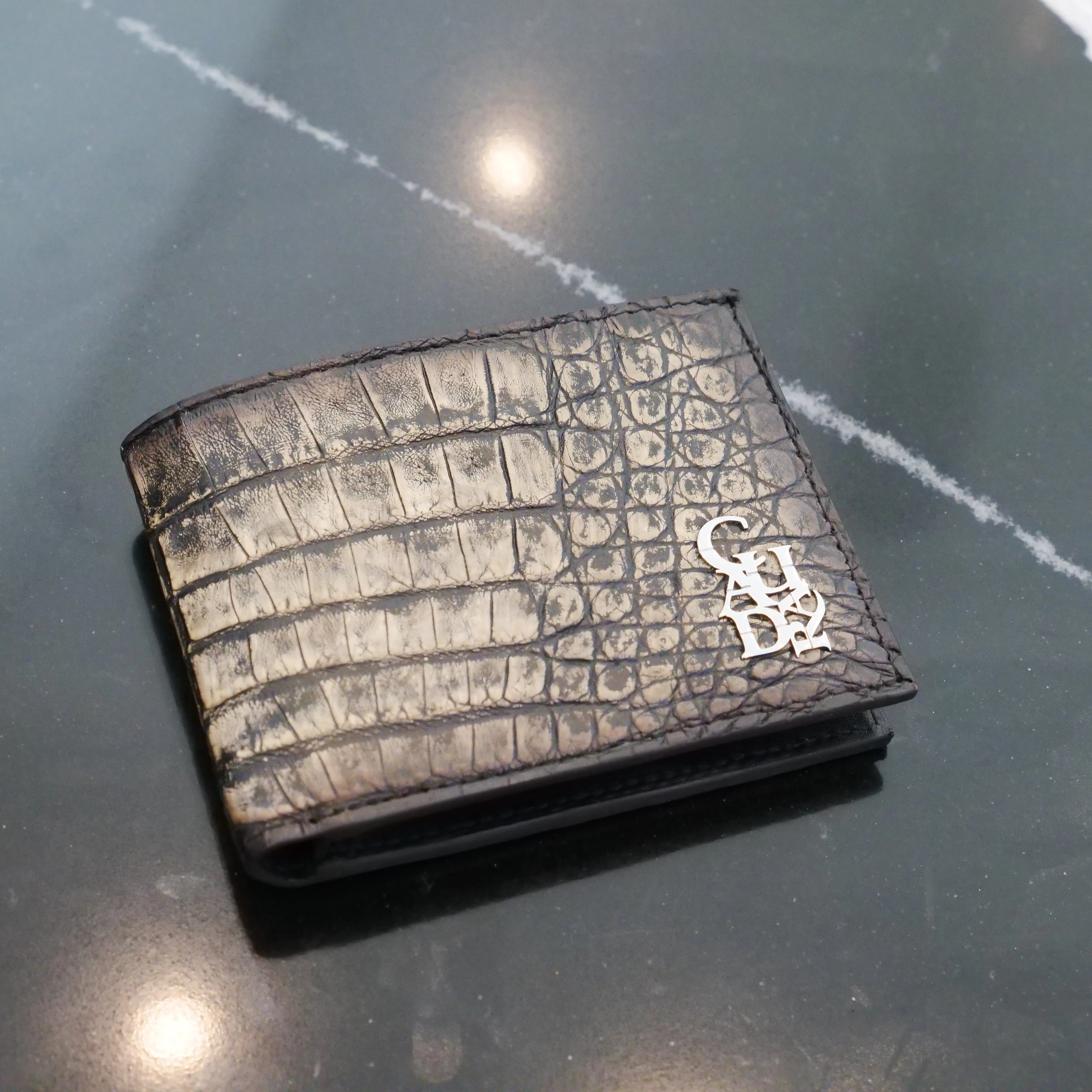 CUADRA CAIMAN WALLET BLACK STONE