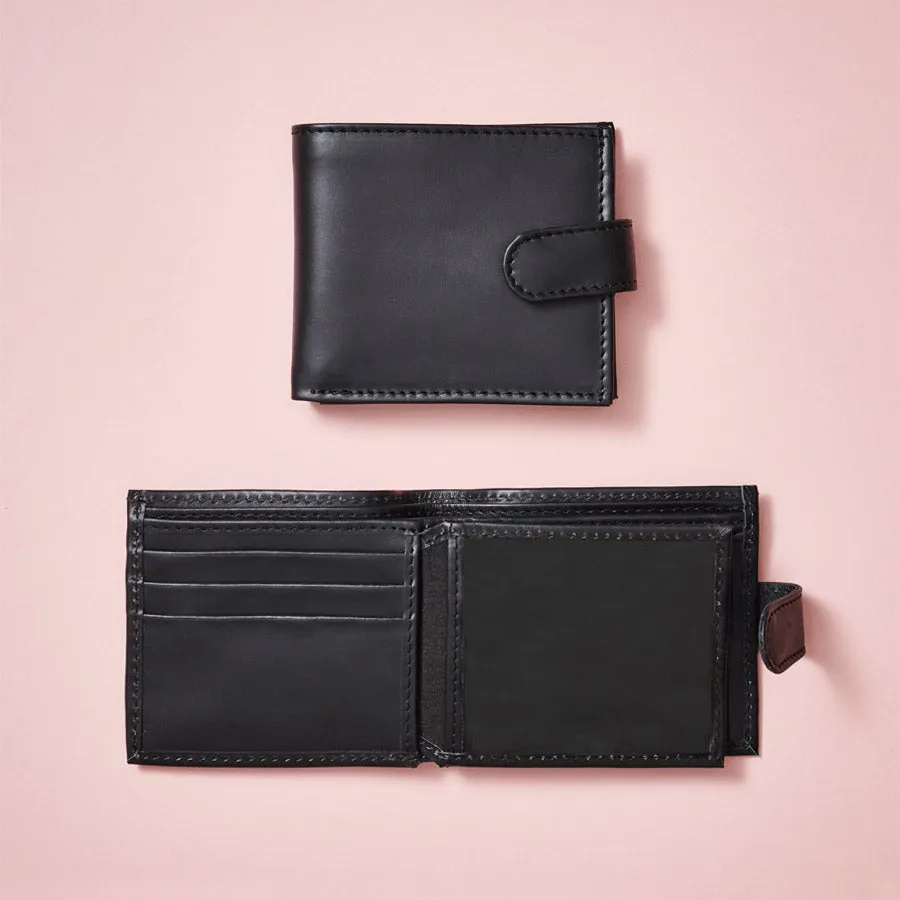 Dad-to-be Leather Wallet with Baby Scan