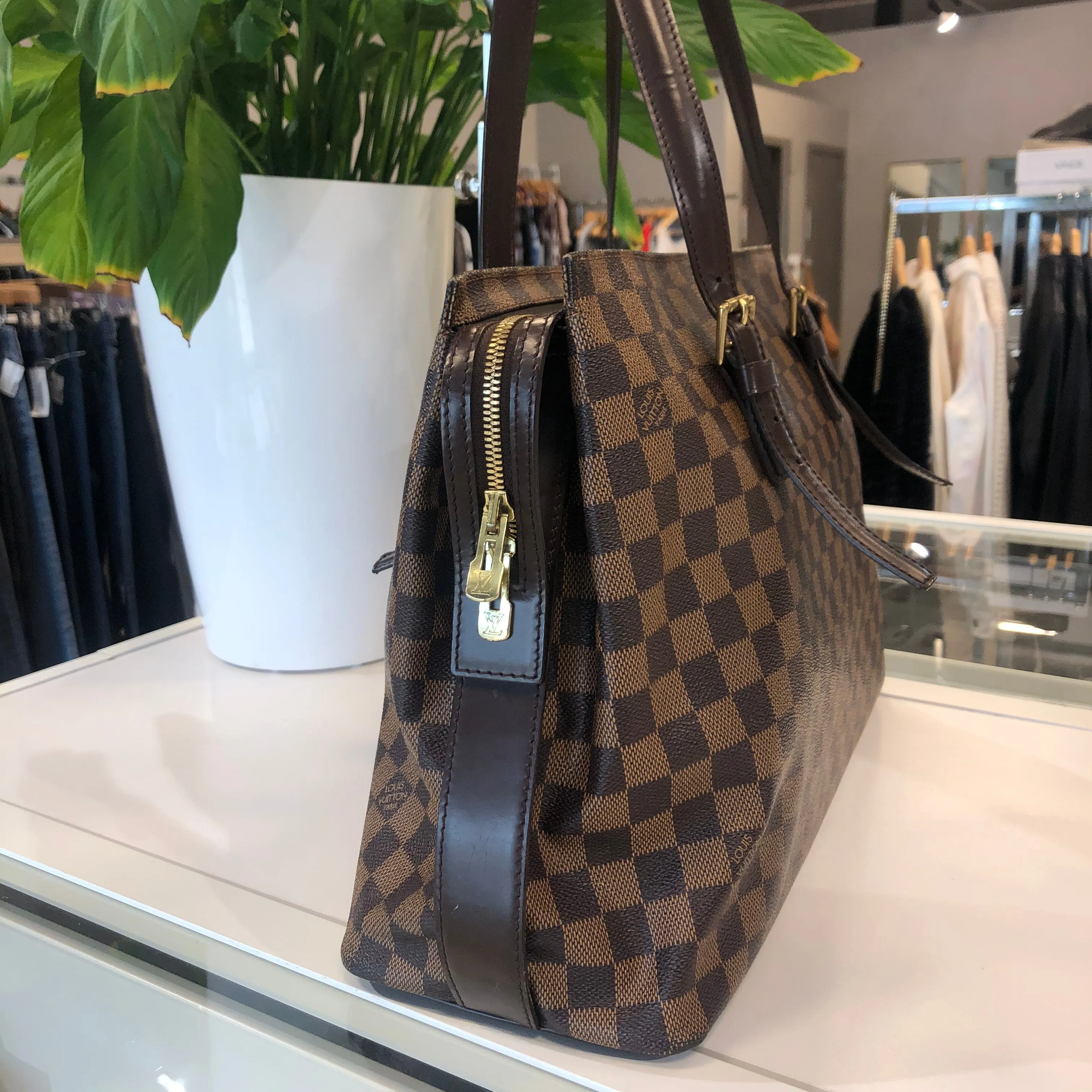 Damier Ebene Chelsea Tote