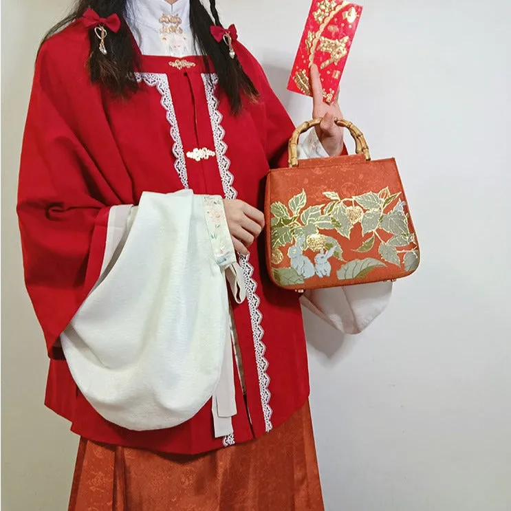 Denglong Mei 灯笼莓 Lantern Berry Bunny Handheld Purse