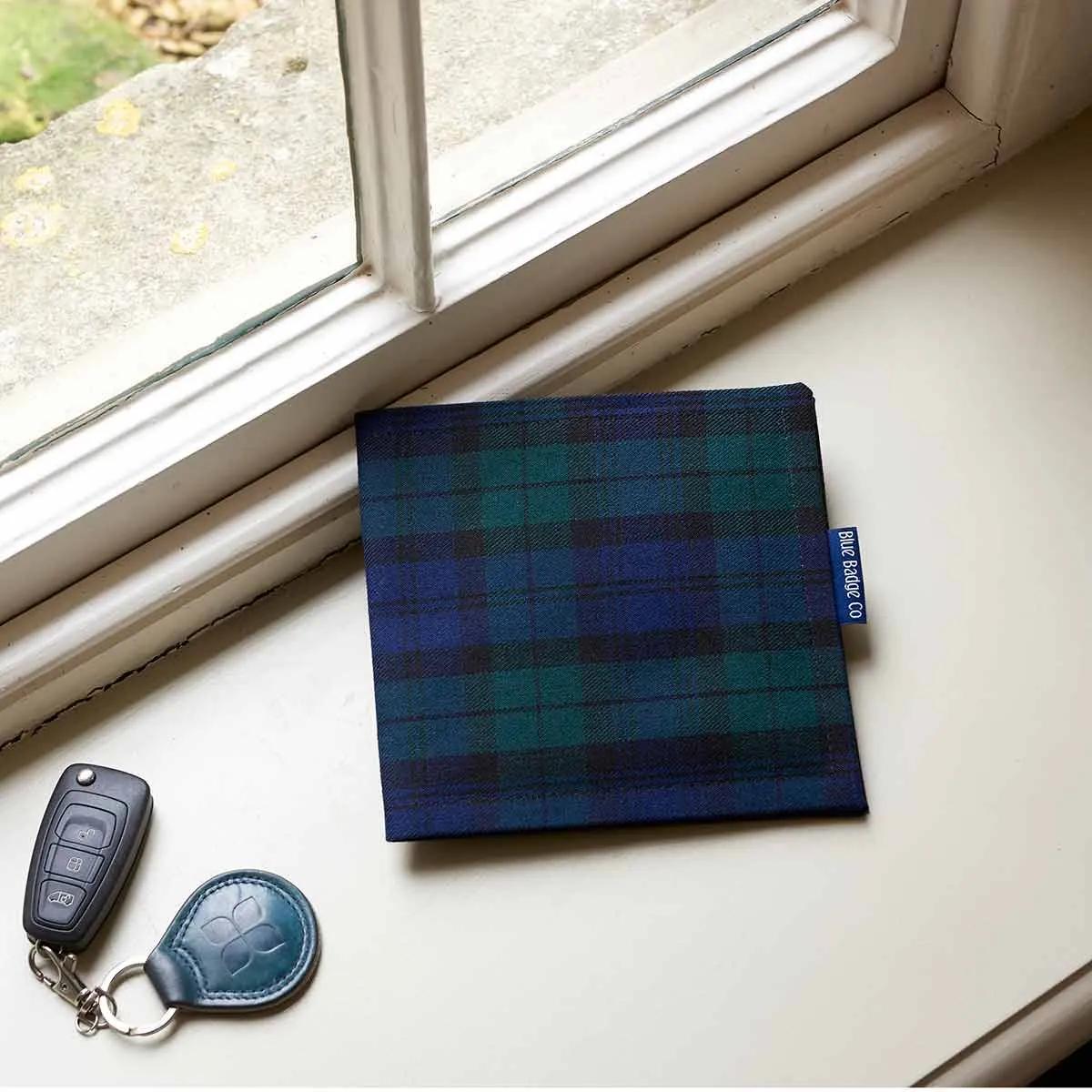 Disabled Blue Badge Wallet in Blackwatch Tartan