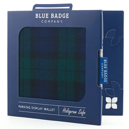 Disabled Blue Badge Wallet in Blackwatch Tartan