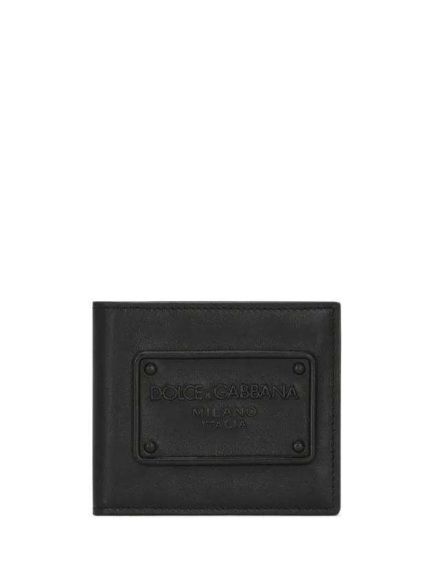 Dolce & Gabbana logo-embossed leather bifold wallet