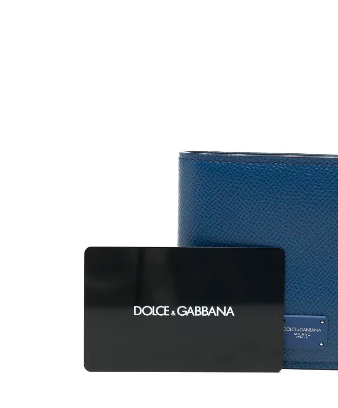 Dolce & Gabbana logo plaque billfold wallet