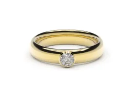 Elegant Engagement Ring, Yellow Gold