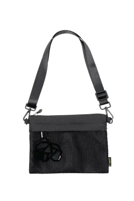 ELEPH ORIGAMI CROSSBODY PLEAT : Black