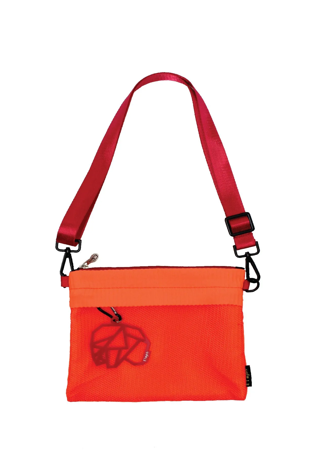 ELEPH ORIGAMI CROSSBODY PLEAT : Orange