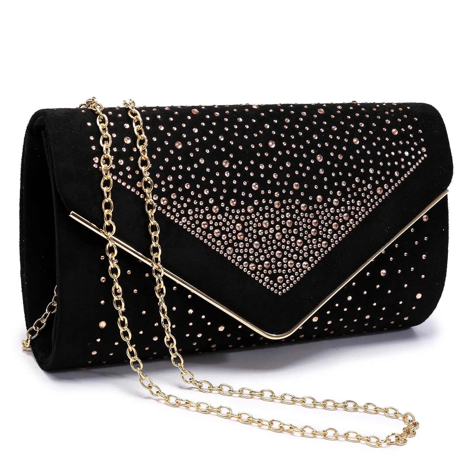 Envelope Shining Rhinestone Clutch Purses for Party Wedding Purse Dasein