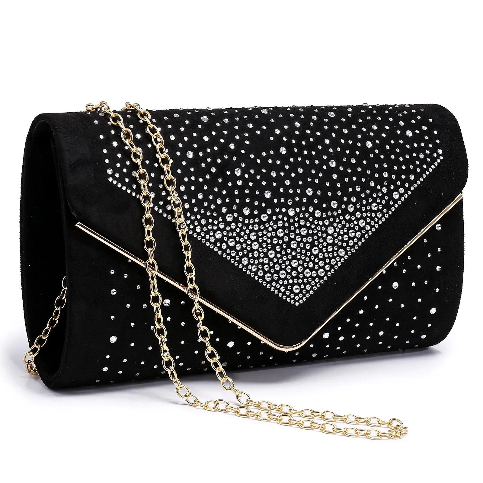 Envelope Shining Rhinestone Clutch Purses for Party Wedding Purse Dasein