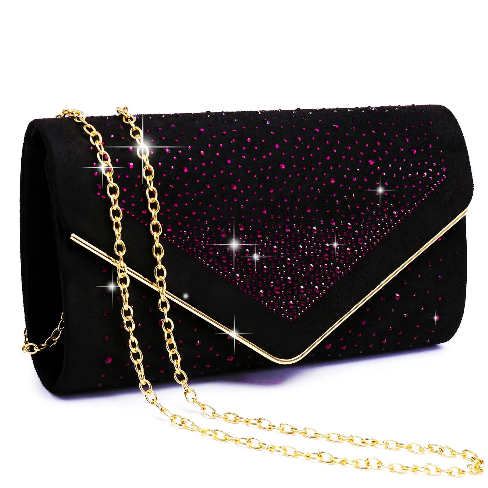 Envelope Shining Rhinestone Clutch Purses for Party Wedding Purse Dasein