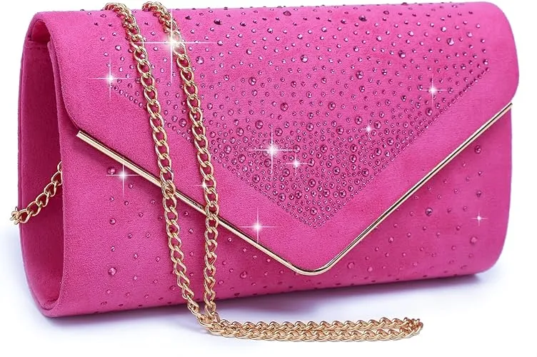 Envelope Shining Rhinestone Clutch Purses for Party Wedding Purse Dasein