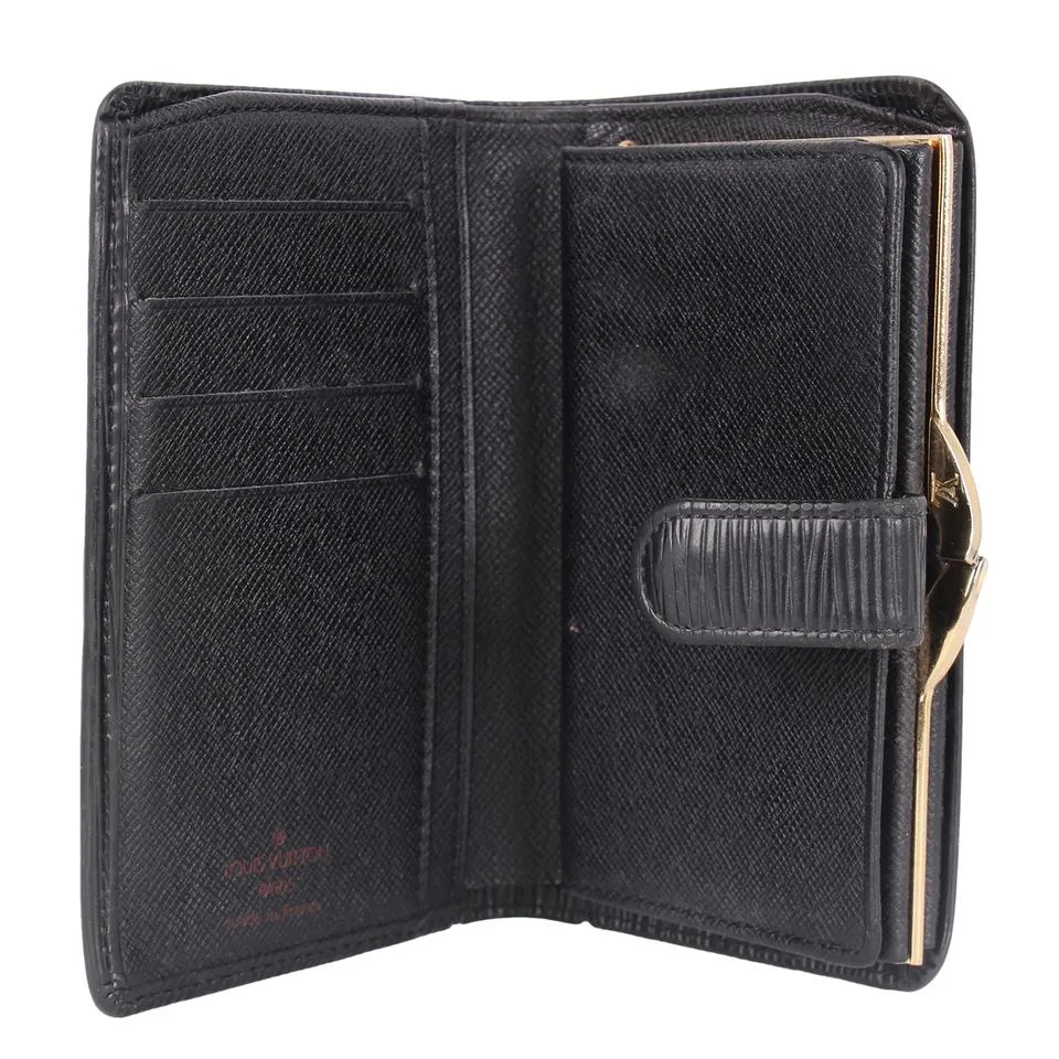 Epi Leather Wallet Black (Authentic Pre-Owned)