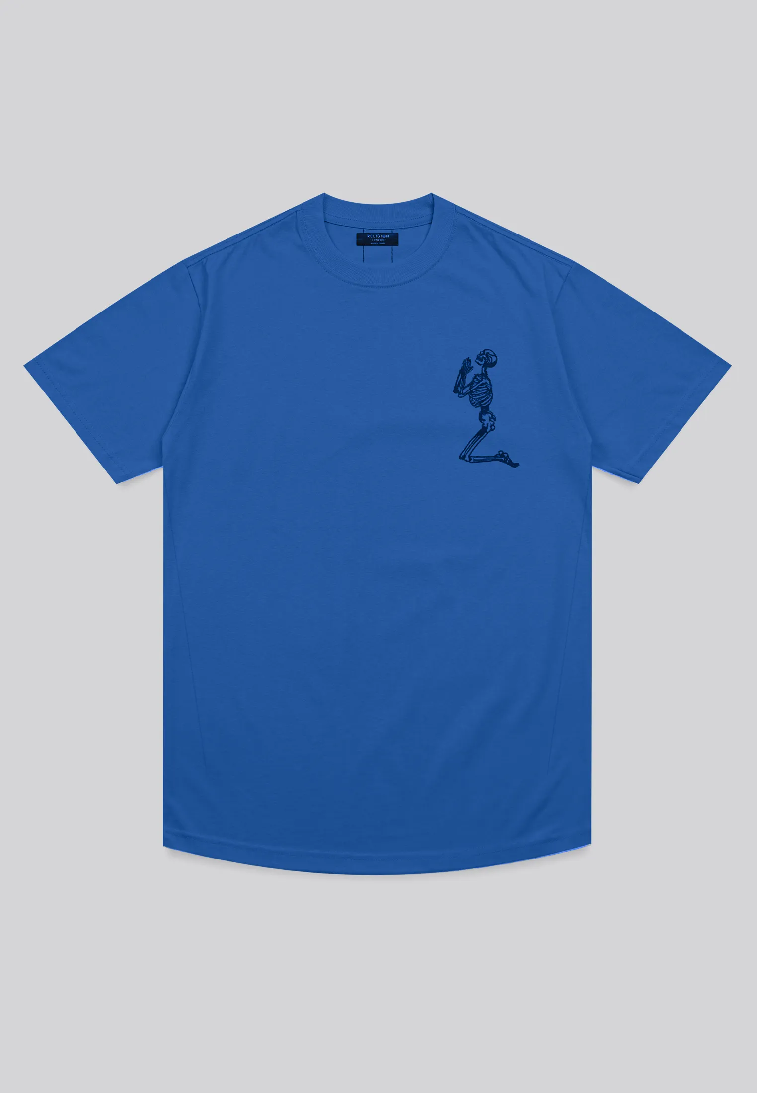 ESSENTIAL BIG SKELETON BLUE T-SHIRT