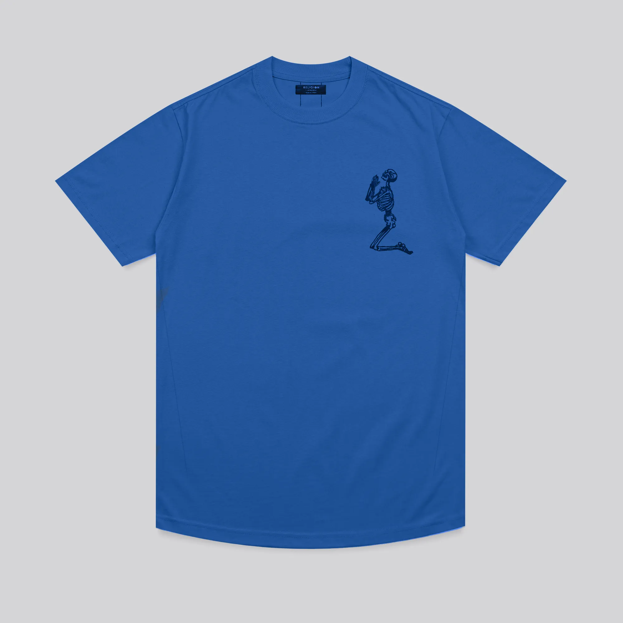 ESSENTIAL BIG SKELETON BLUE T-SHIRT