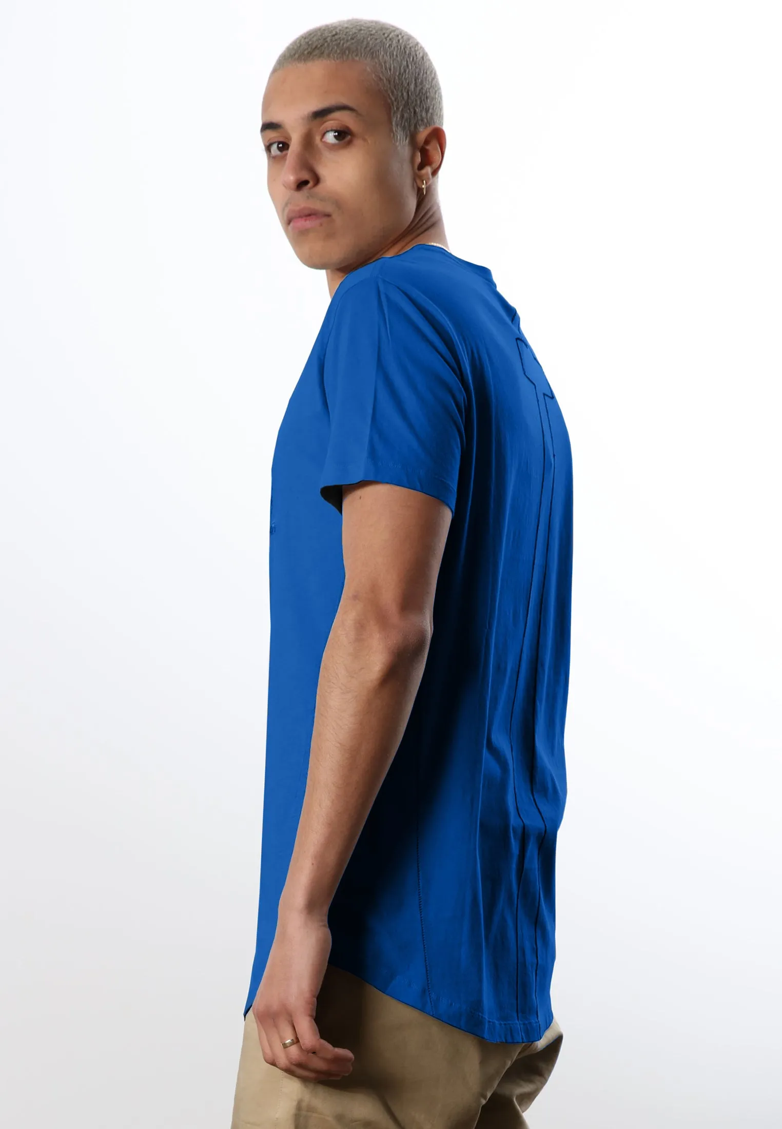 ESSENTIAL BIG SKELETON BLUE T-SHIRT