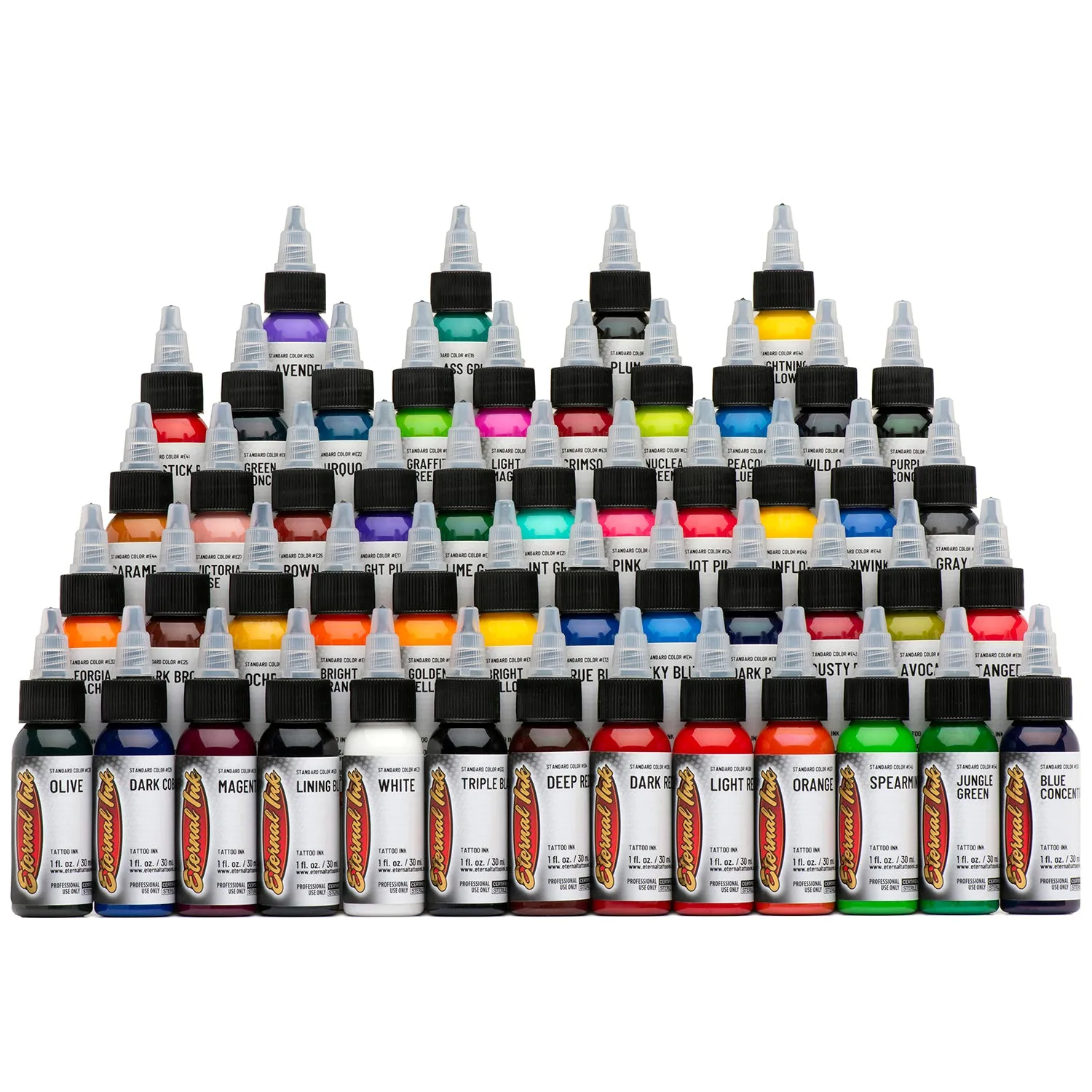 Eternal Ink - Silver 50-Piece Tattoo Ink Set (50x1oz.)