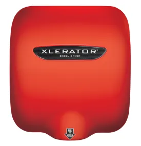 Excel Dryer XLERATOR® XL-SP (RED) Hand Dryer - Special Color RED on Zinc Alloy High Speed Automatic Surface-Mounted