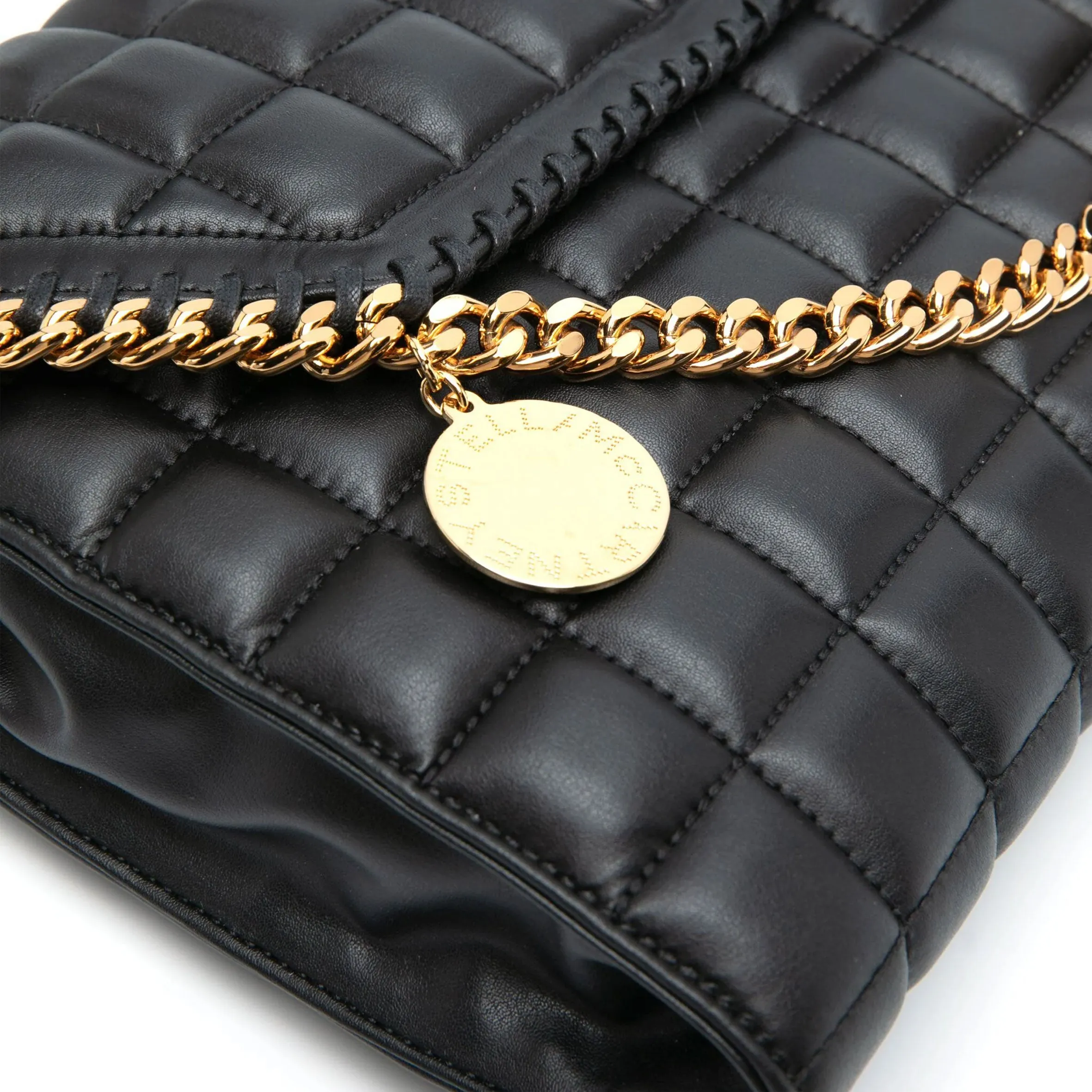 Falabella Large Fold Crossbody Quilted (G), Black