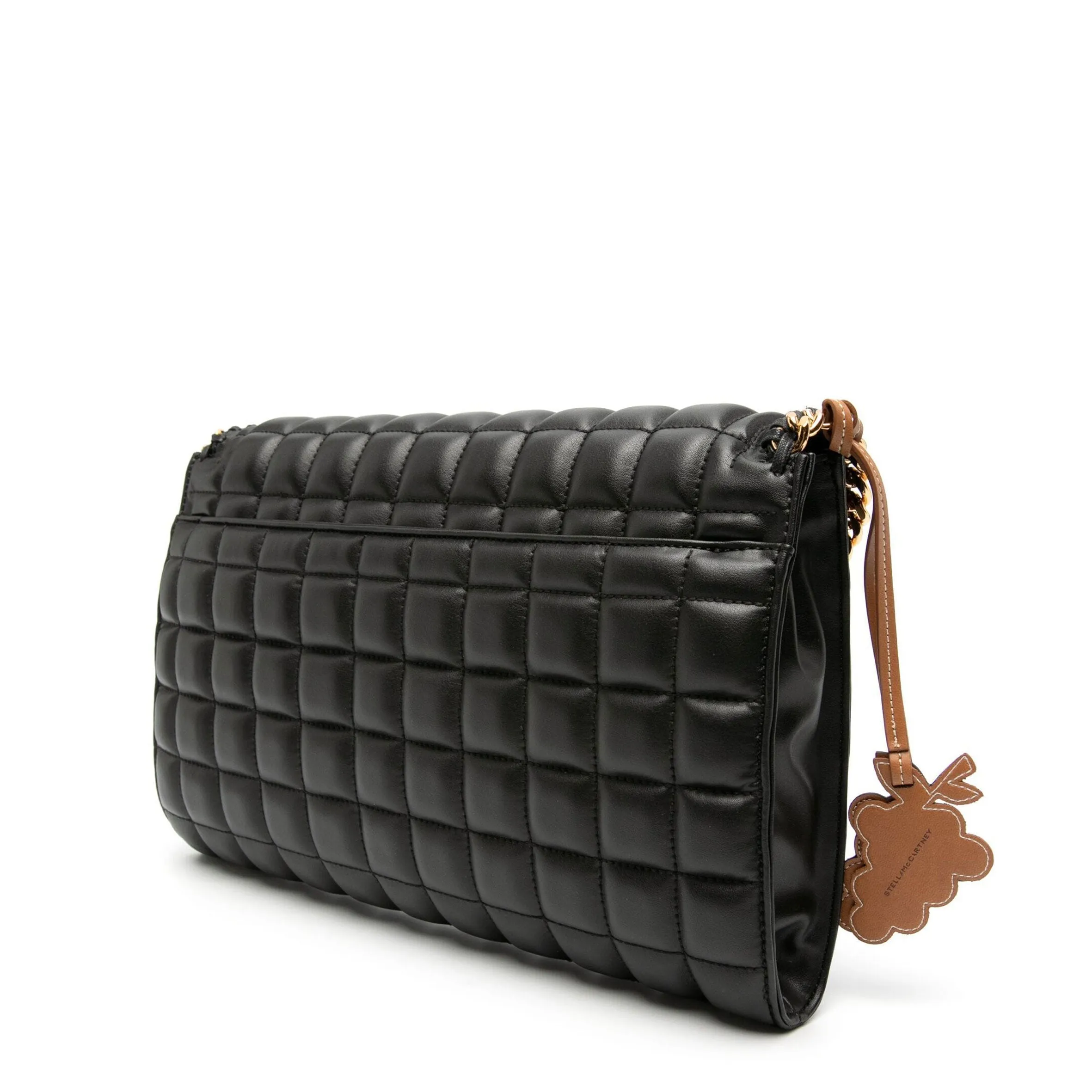 Falabella Large Fold Crossbody Quilted (G), Black