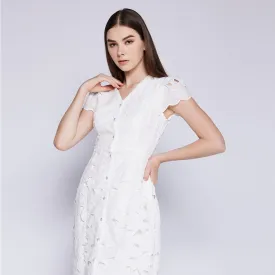 Flora Embroidery Dress