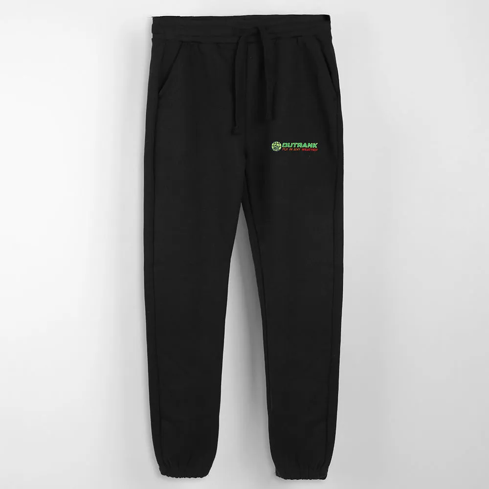 Fly In Any Weather Embroidered Joggers