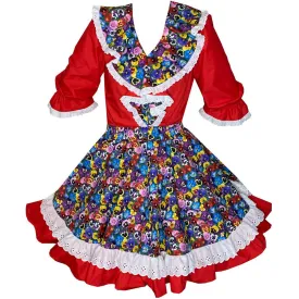 Garden Pansy Square Dance Outfit