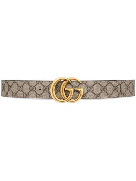 GG Leather Belt Reversible Brown