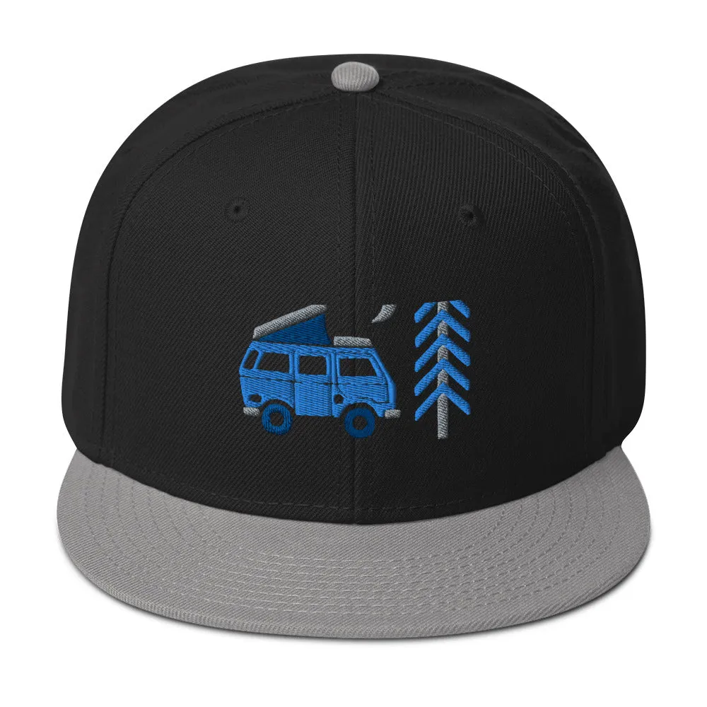 Go Outside Van & Moon Snapback Hat