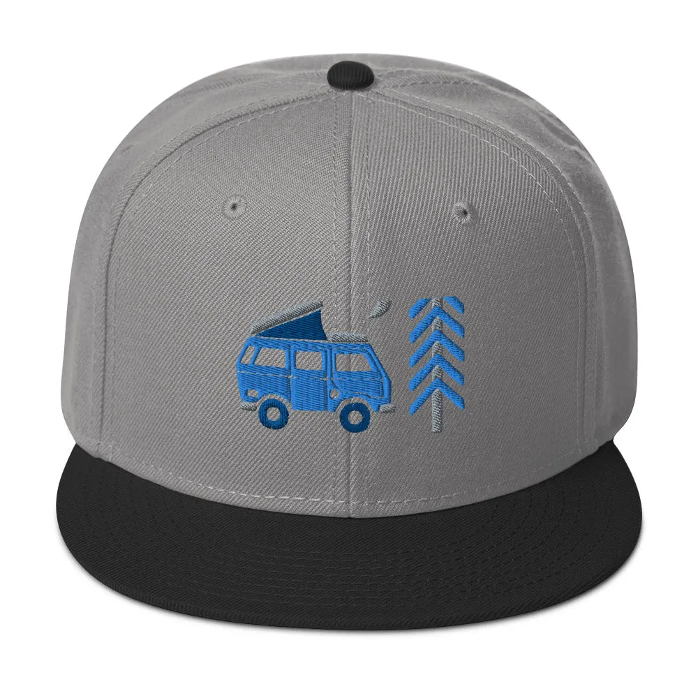 Go Outside Van & Moon Snapback Hat