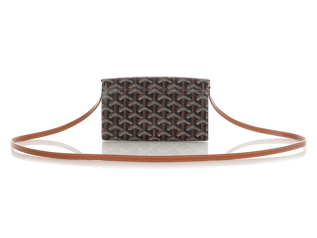 Goyard Black and Brown Varenne Wallet on Chain