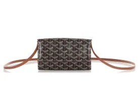 Goyard Black and Brown Varenne Wallet on Chain