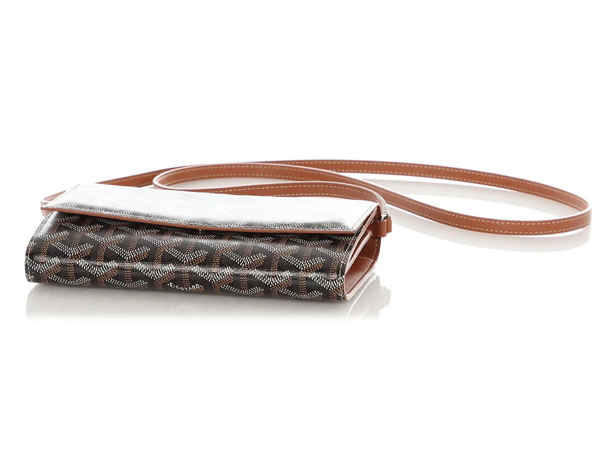 Goyard Black and Brown Varenne Wallet on Chain