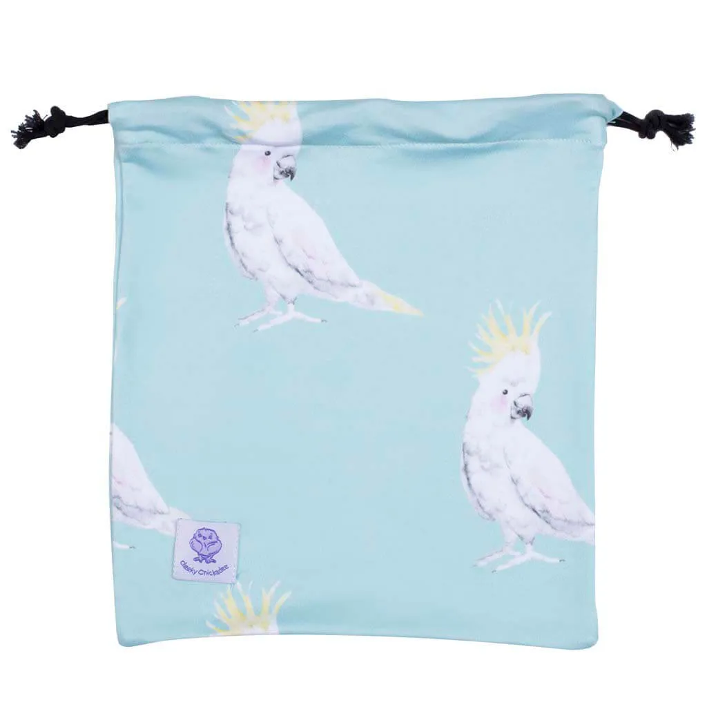 Green Cockatoo Long Sleeve Girls Zip Swimmers