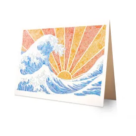 Greeting Card - Off California (Red/Orange)