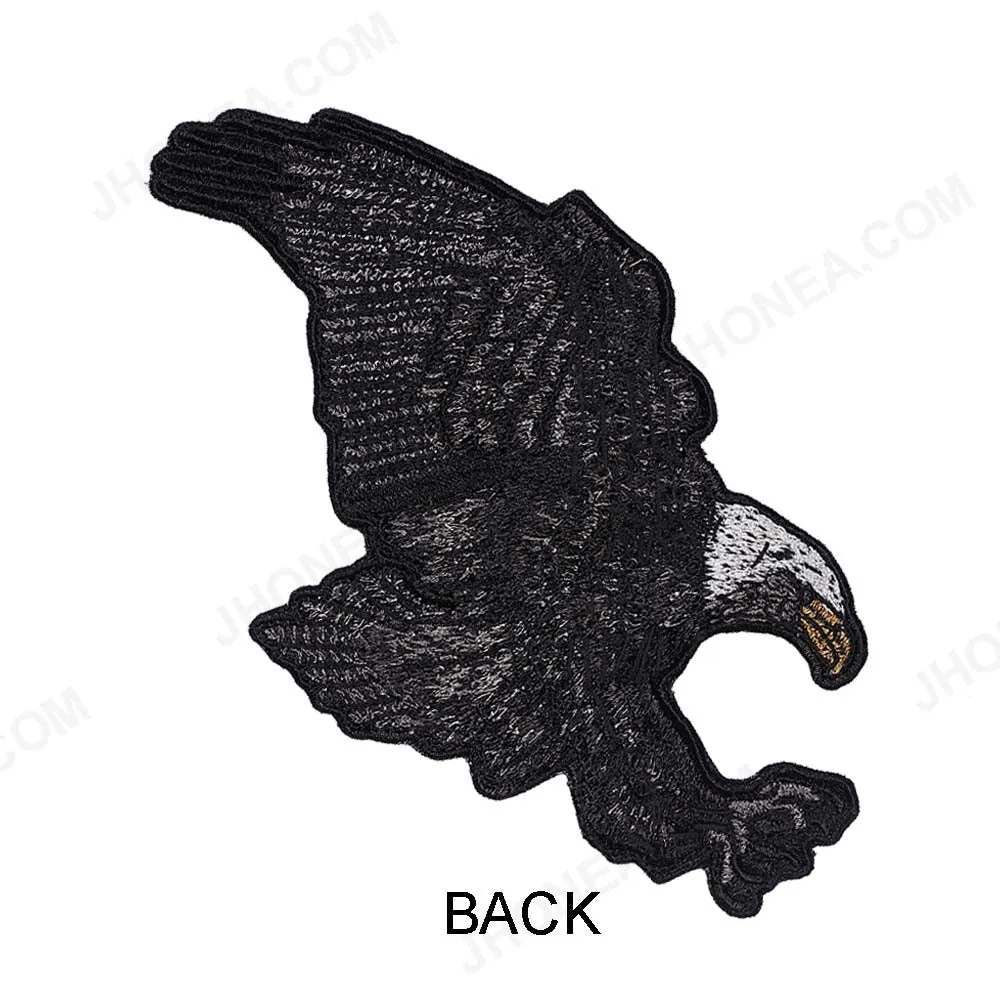 Handmade Beaded Sequins Embroidery Eagle Bird Patch