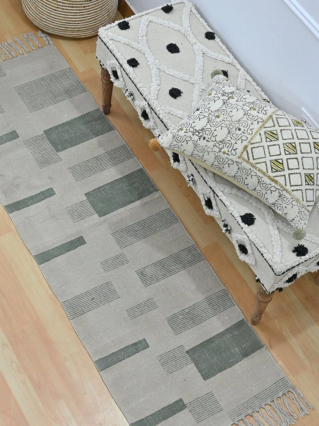 HANNAH - BLOCK PRINTED FLOOR RUNNER