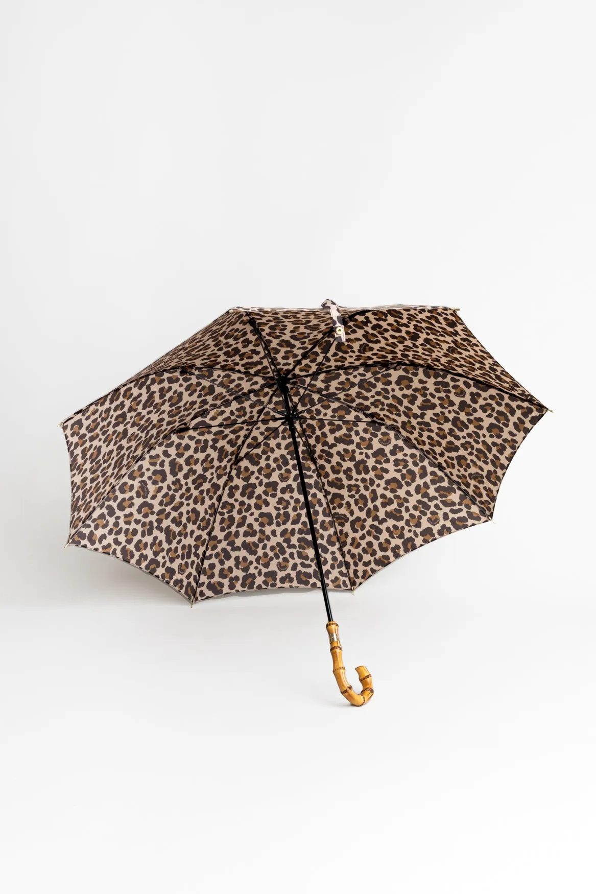 Heriot Leopard Whangee Handle Stick Umbrella