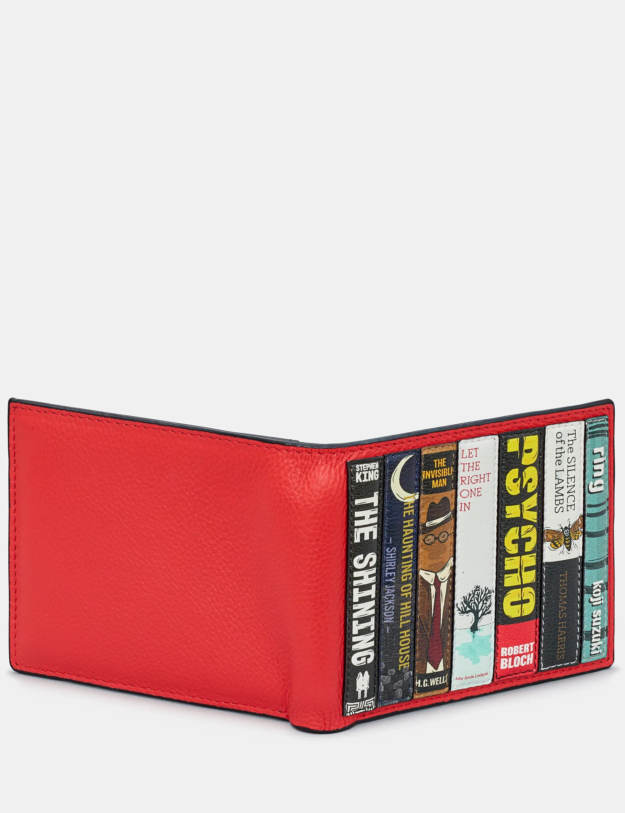 Horror Bookworm Two Fold Leather Wallet