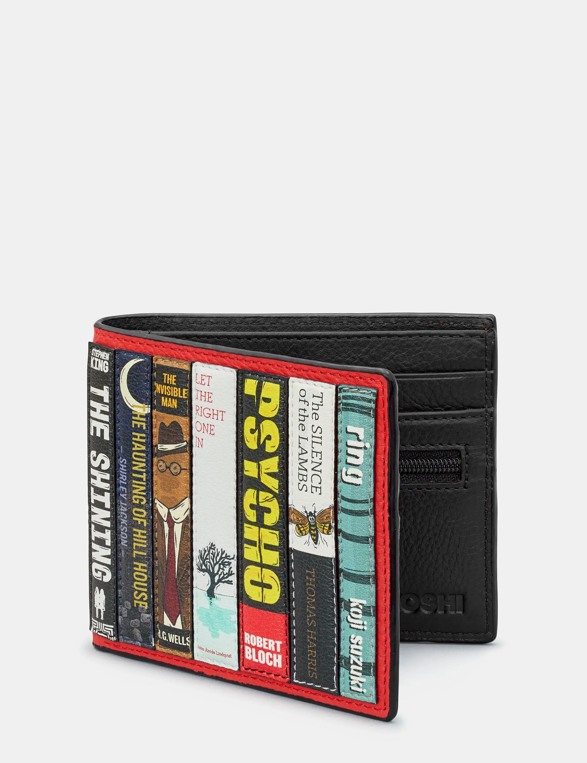 Horror Bookworm Two Fold Leather Wallet