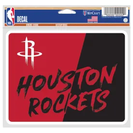 Houston Rockets Wincraft 5.5 x 5.75 Word Split Decal