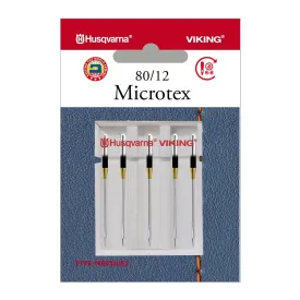 HUSQVARNA® VIKING® Microtex Needles Size 80/12 5-Pack